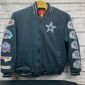 NFL Dallas‎ Cowboys Super Bowl Champions Patches Jacket [Size XXL]